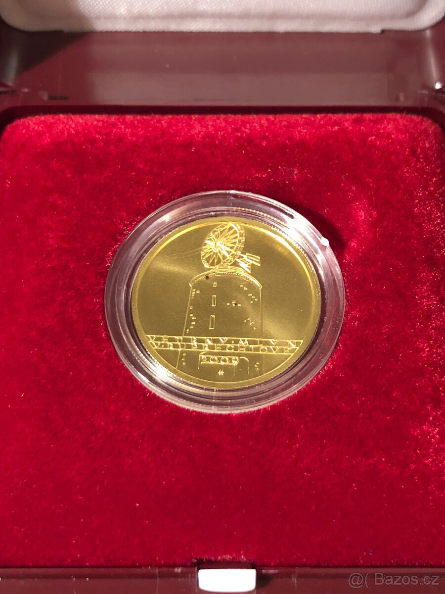 Zlatá mince větrný mlýn v Ruprechtově - BK