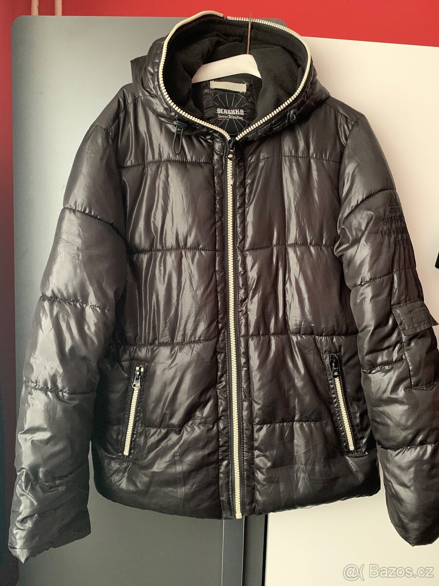 PÁNSKÁ ZIMNÍ ZNAČKOVÁ PROŠÍVANÁ BUNDA