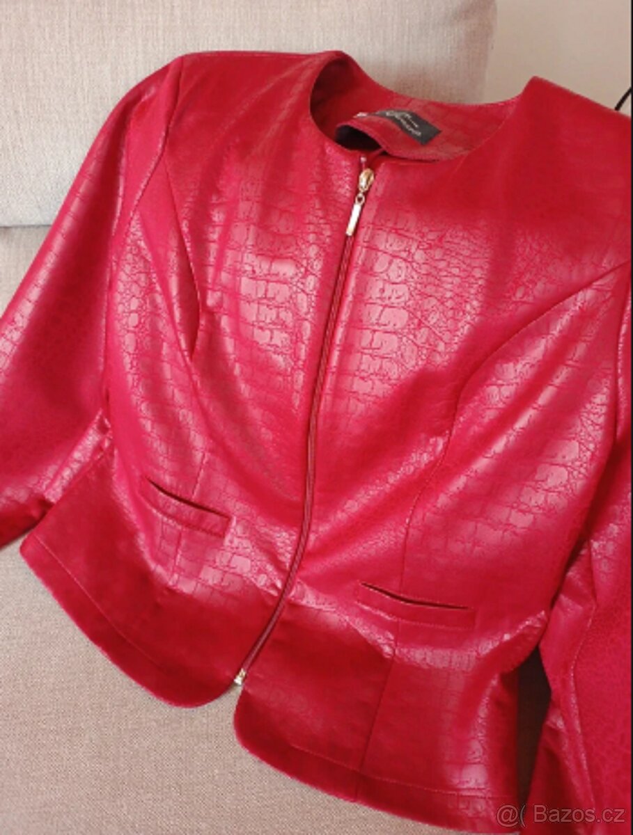 Krásné vín.červ.sako v.44 nové