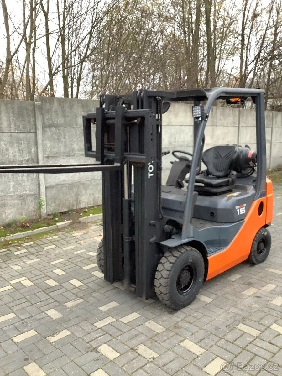 Toyota 8FGF15, 2020, 1.5t, triplex 4.3m, sideshift, 4100h