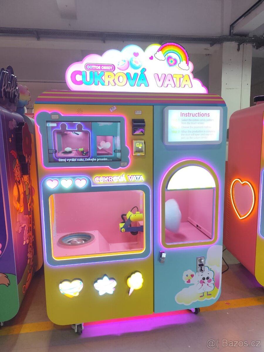 2x Nový robotický automat na cukrovou vatu