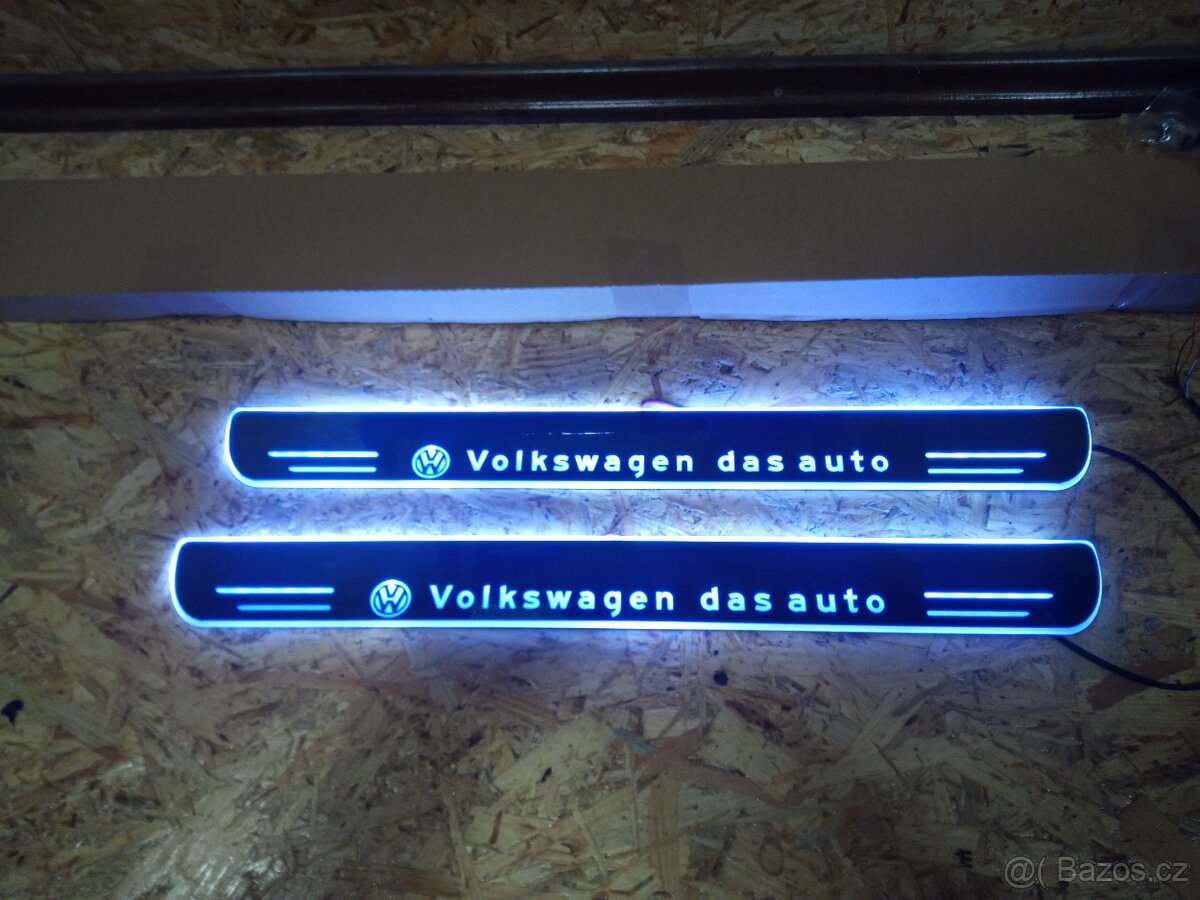 světelné led prahy vozy wolkswagen