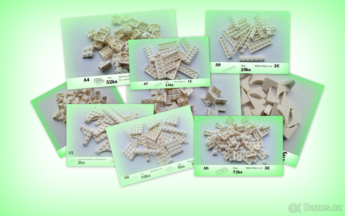 A Lego® Originál Diely biele (ako nové, nehrané)