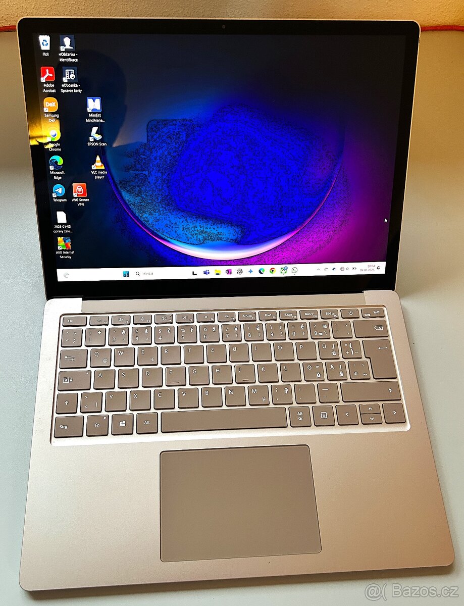 Microsoft Surface Laptop 3, Rose Gold, CZ klávesnice