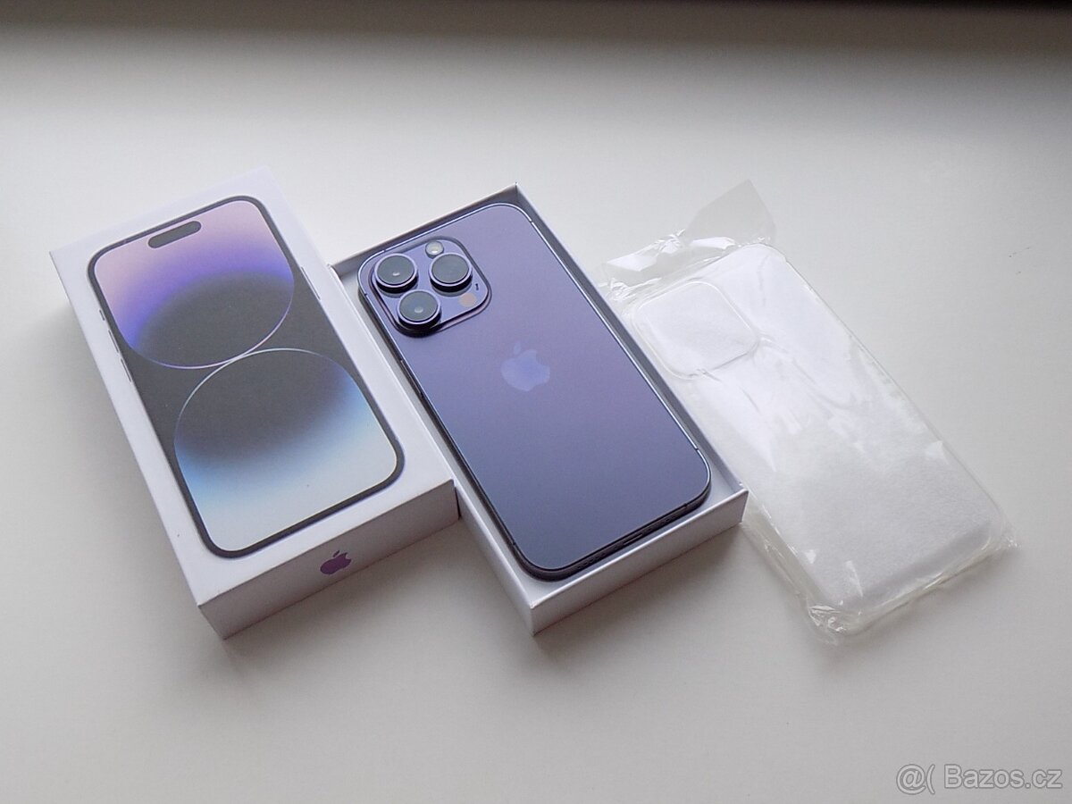 APPLE iPhone 14 Pro 128GB Deep Purple - ZÁRUKA 12 MĚSÍCŮ
