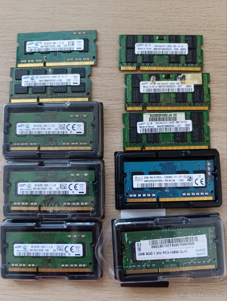 Paměť RAM DDR2 DDR3 DDR3l