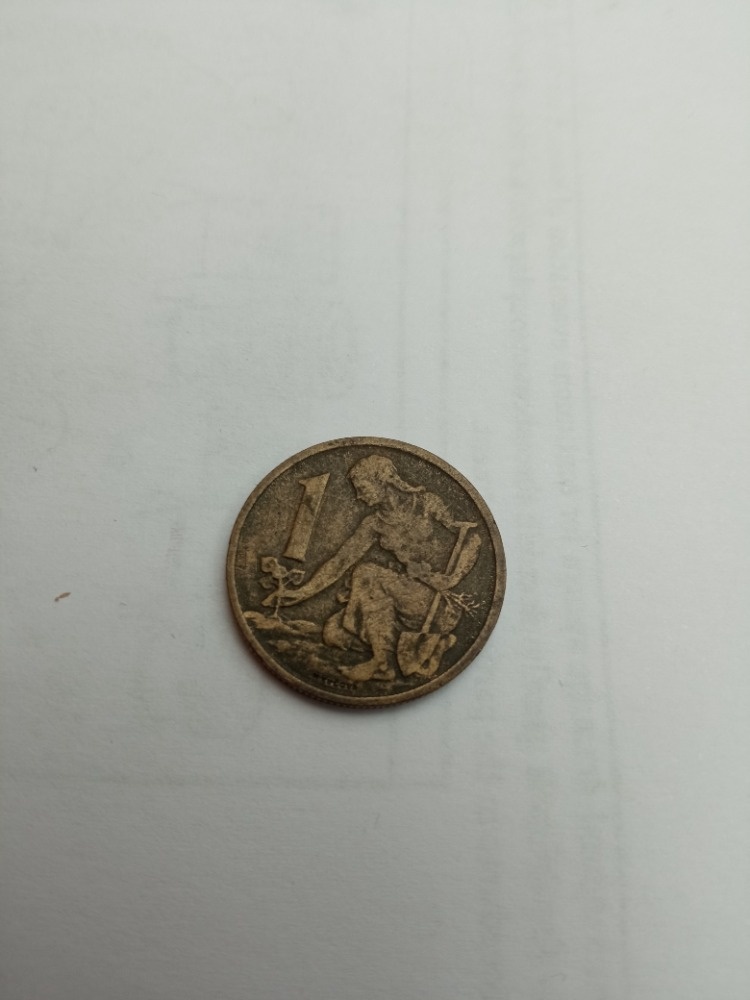 prodám minci: jednu korunu ČSR 1957