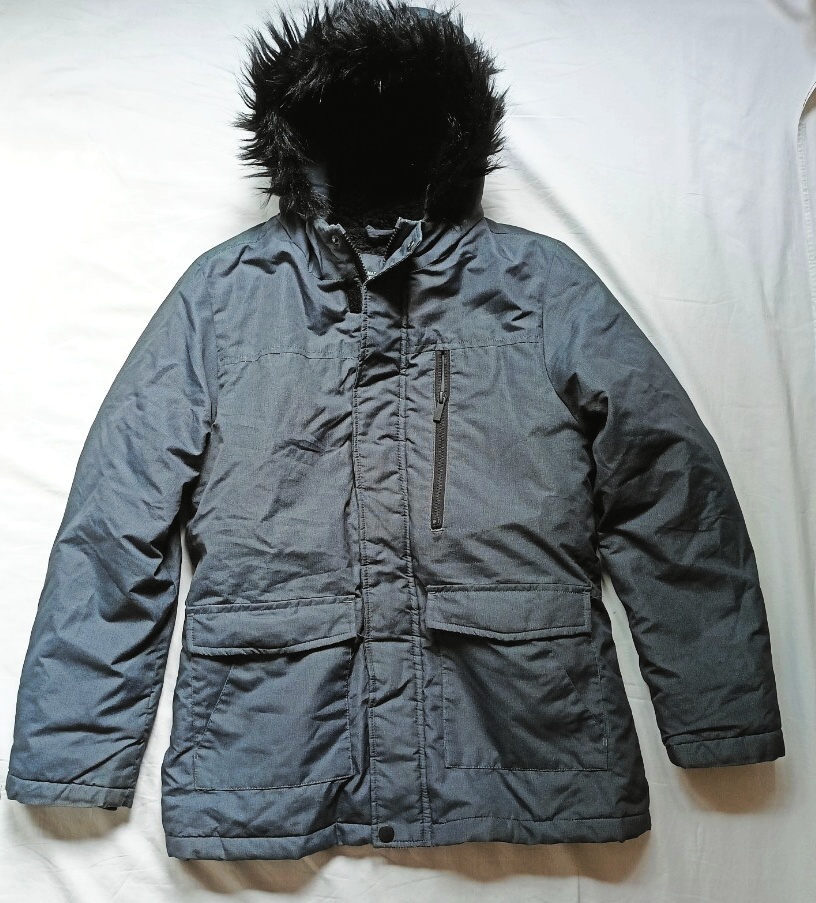 ZIMNÍ BUNDA S KOŽÍŠKEM 11-12 let, 152 cm .