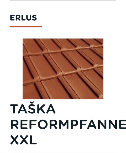NOVÉStřešní tašky Reformpfanne xxl, červená engoba