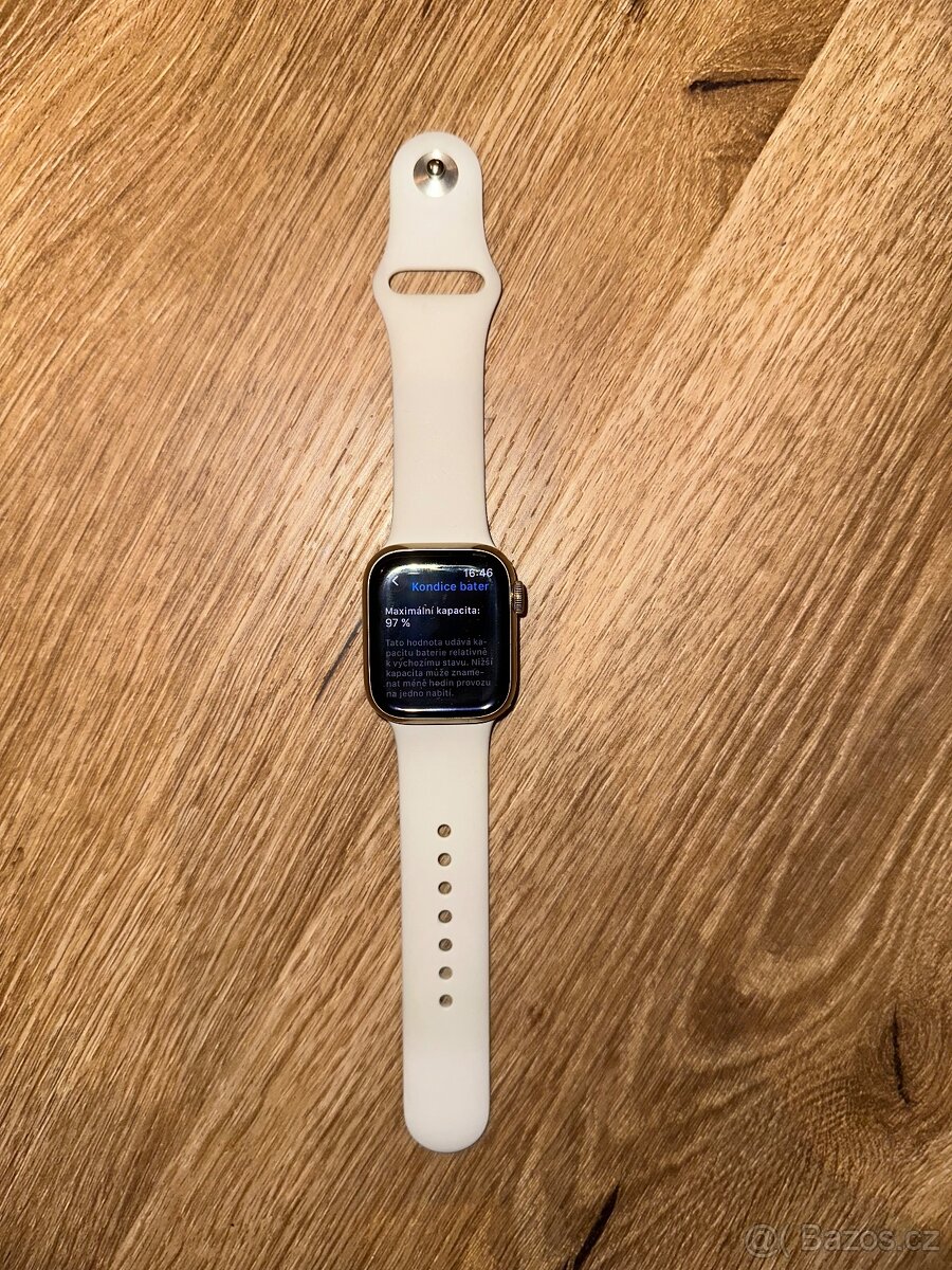 Apple Watch series 8 zlaté Cellular+GPS ocel