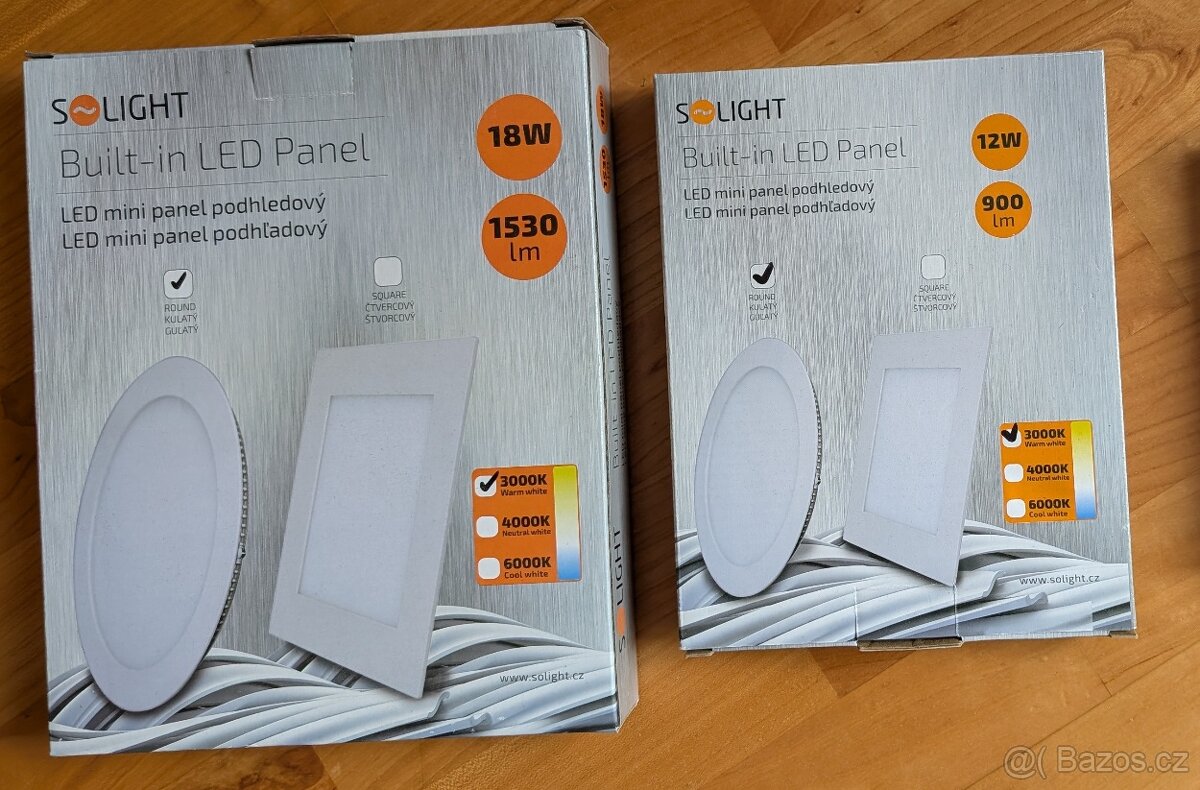 Podhledová Led svítidla kulatá (teplá bílá, 12W/18W)