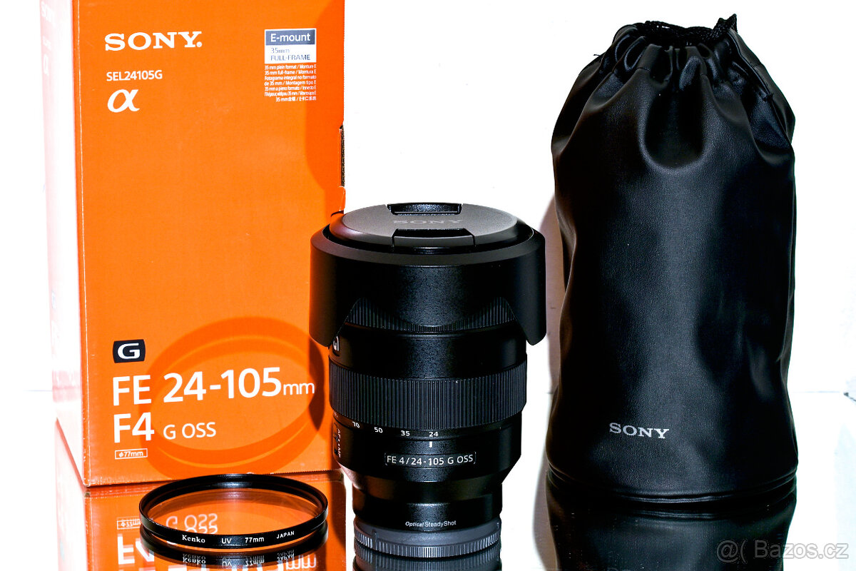 Sony FE 24-105 mm f/4 G OSS + UV filtr Hoya TOP STAV