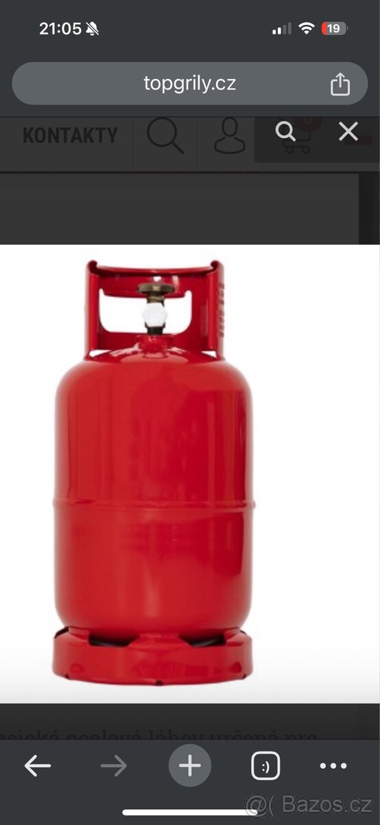 Propanbutanova lahev 10l