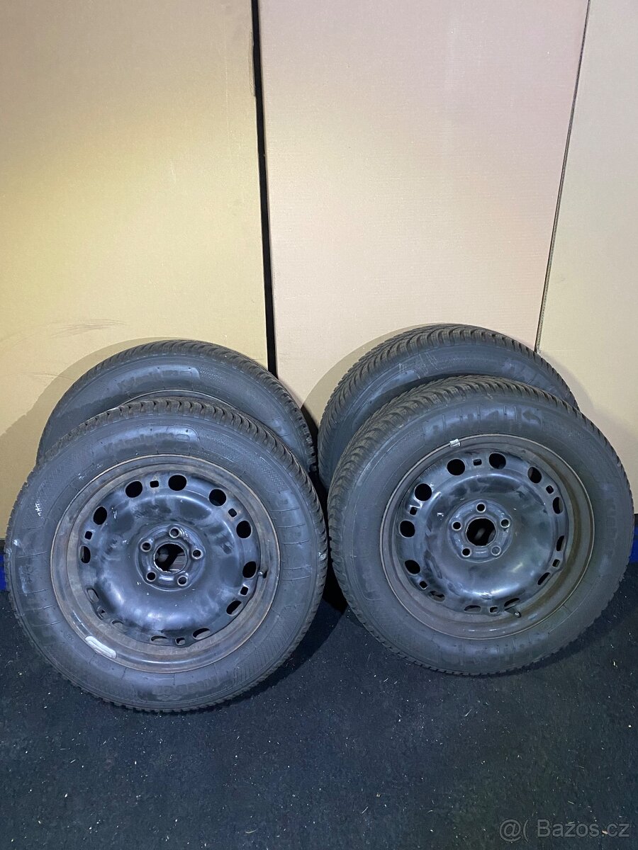 Plechová sada zimních kol 5x100 185/65/15