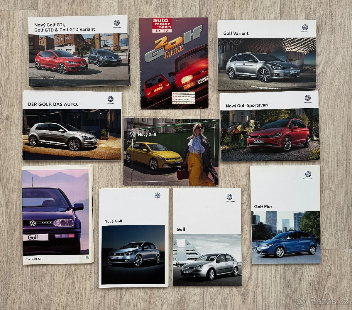 VW Golf prospekty, katalogy
