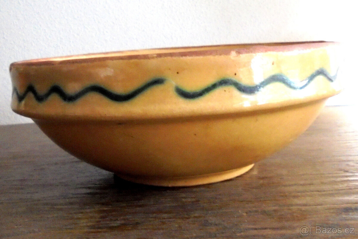 Miska keramická retro zdobená
