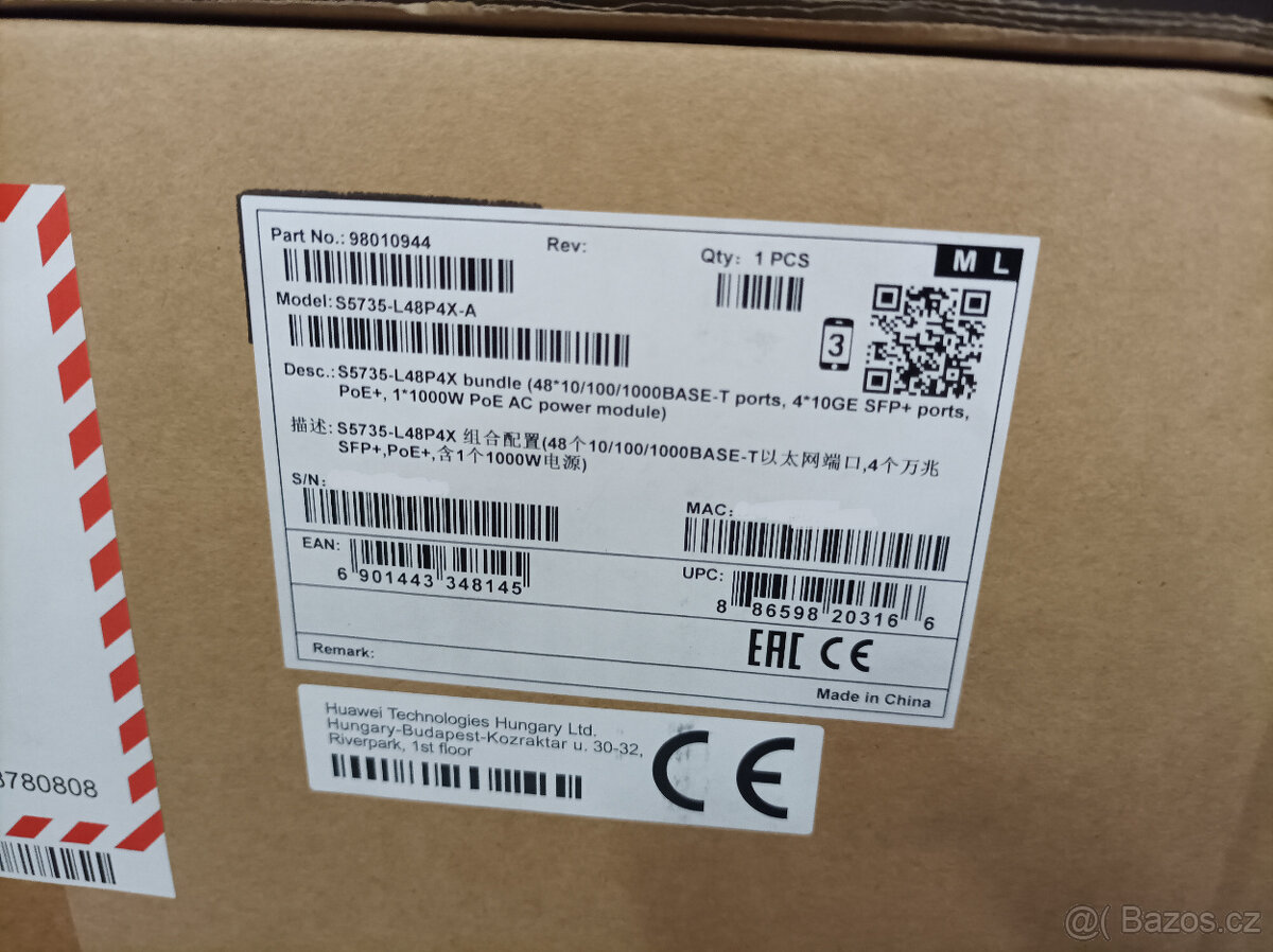 Prodám Huawei S5735-L48P4X-A1