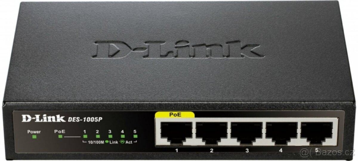 D-Link DES-1005P PoE 100mb switch