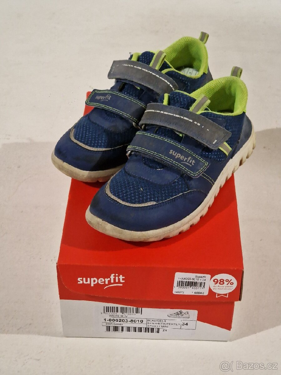 Prodám dětské celoroční boty SuperFit - velikost 34