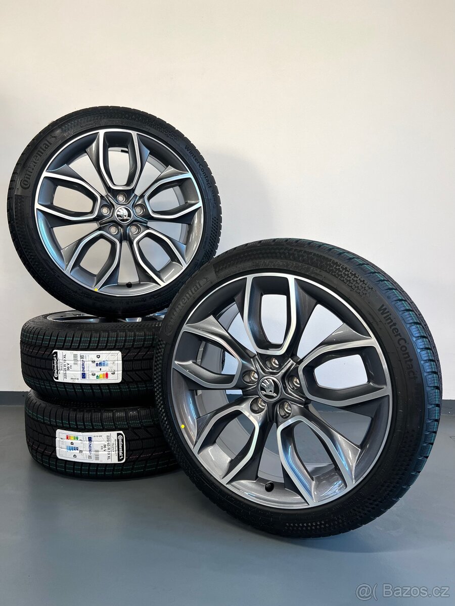 ❄️ Zimní Alu kola Crater, Škoda Karoq, 5x112 r19