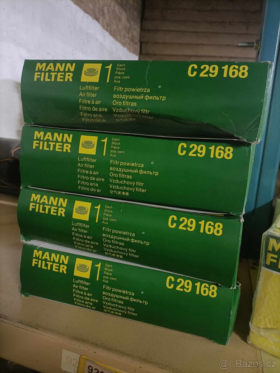 4x Vzduchový filtr MANN C 29 168 (250Kč/ks) pro Master 2.5