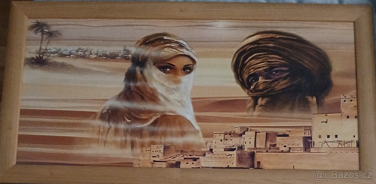 OBRAZ POUŠTNÍ MĚSTO 77 x 40 cm