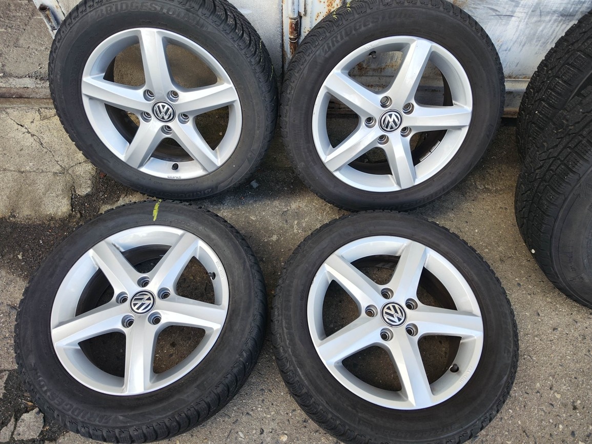 16"zimní alu sada Aspen 5x112 origo Golf 7 6 Caddy Touran