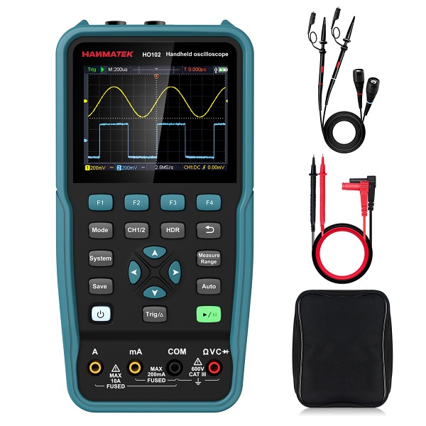Hanmatek HO102 dvoukanálový osciloskop 100 MHz