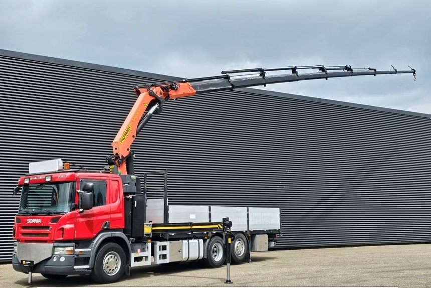 Scania P400 - 6x2 – Valník + HR-Palfinger 34 t/m – EURO 5