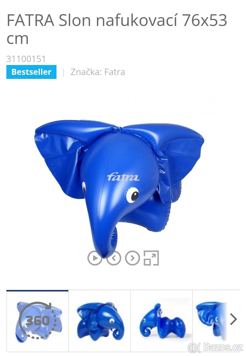 Nafukovací slon Fatra nový