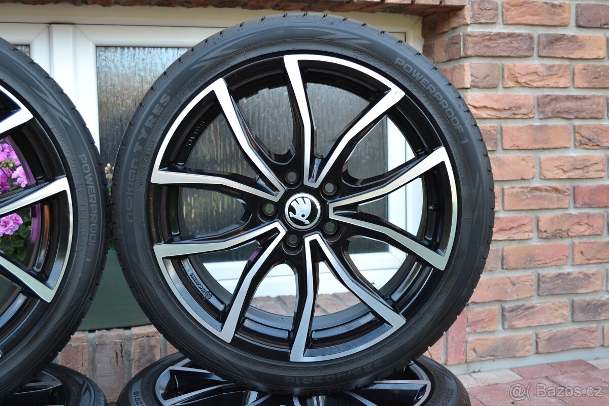 5x112 R18 Letní sada pro Škoda Octavia 3 + 225/40 R18 Nokian