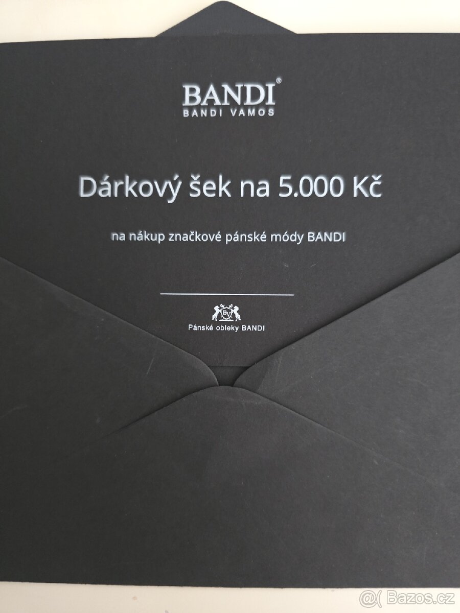 Dárkový šek Bandi 5000kc