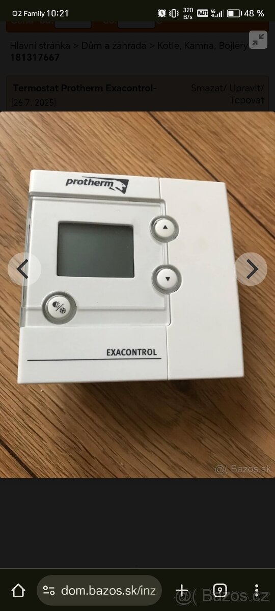 Bezdrátový termostat protherm