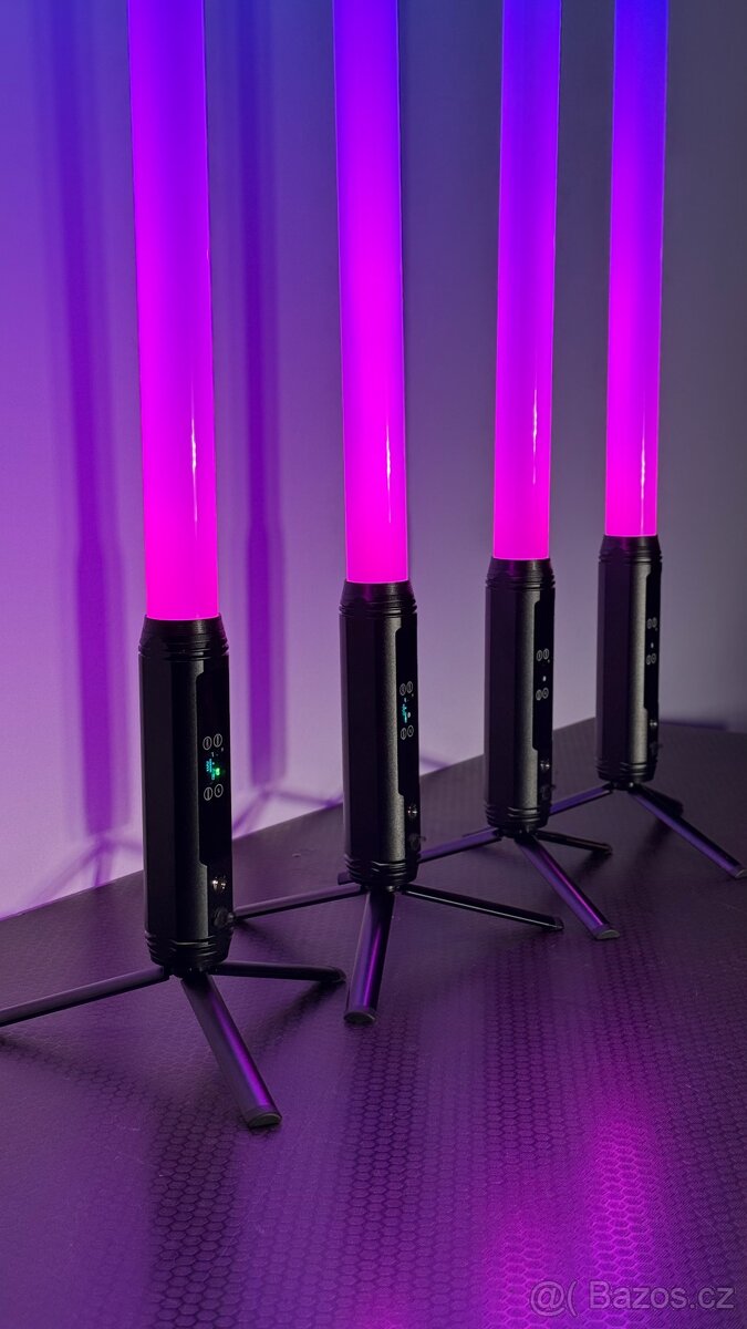 4ks Bateriová 360° Pixel LED Trubice 1,5m bag