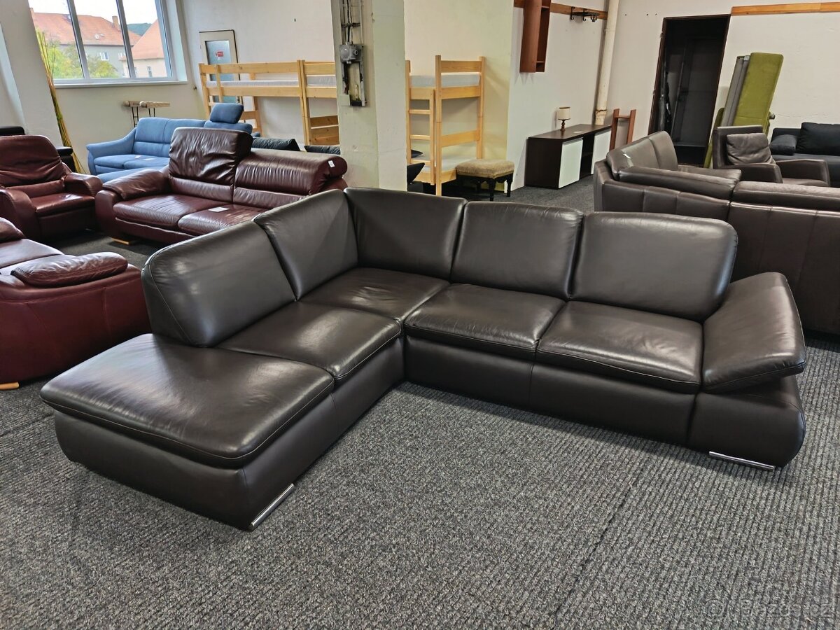 Sedací souprava rohová - kůže