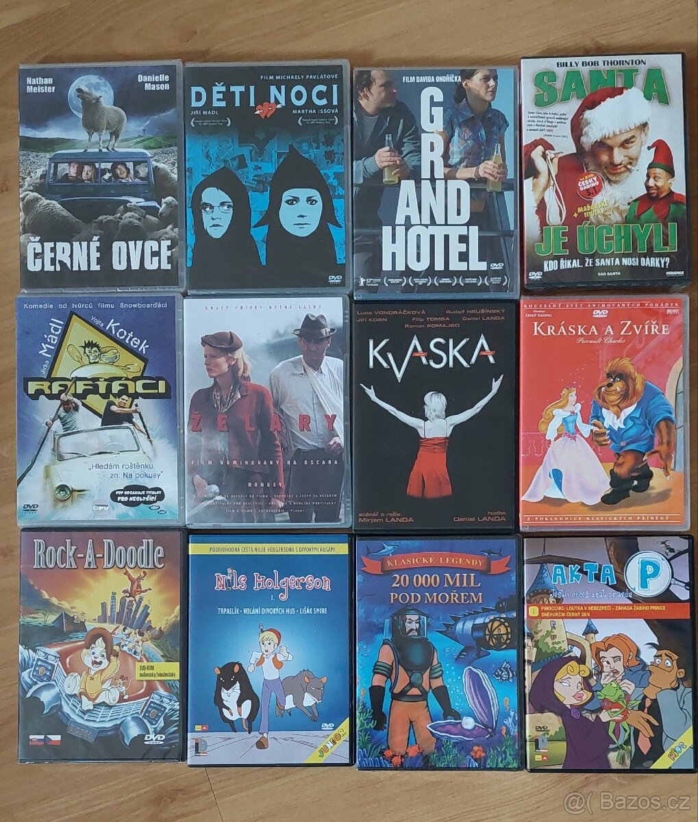 12 x DVD - mix filmů