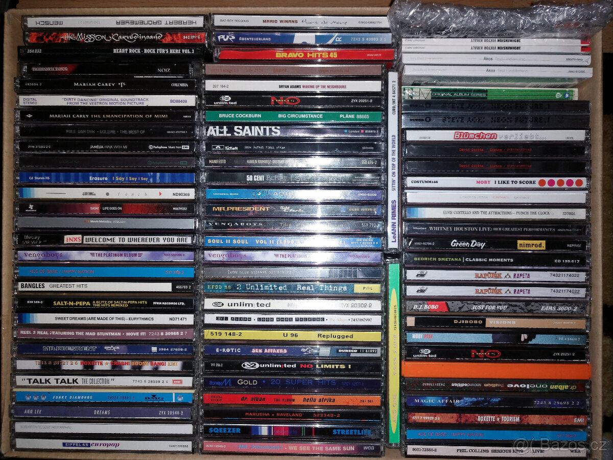 CD albumy/vyberovky - cena od 50Kč/kus