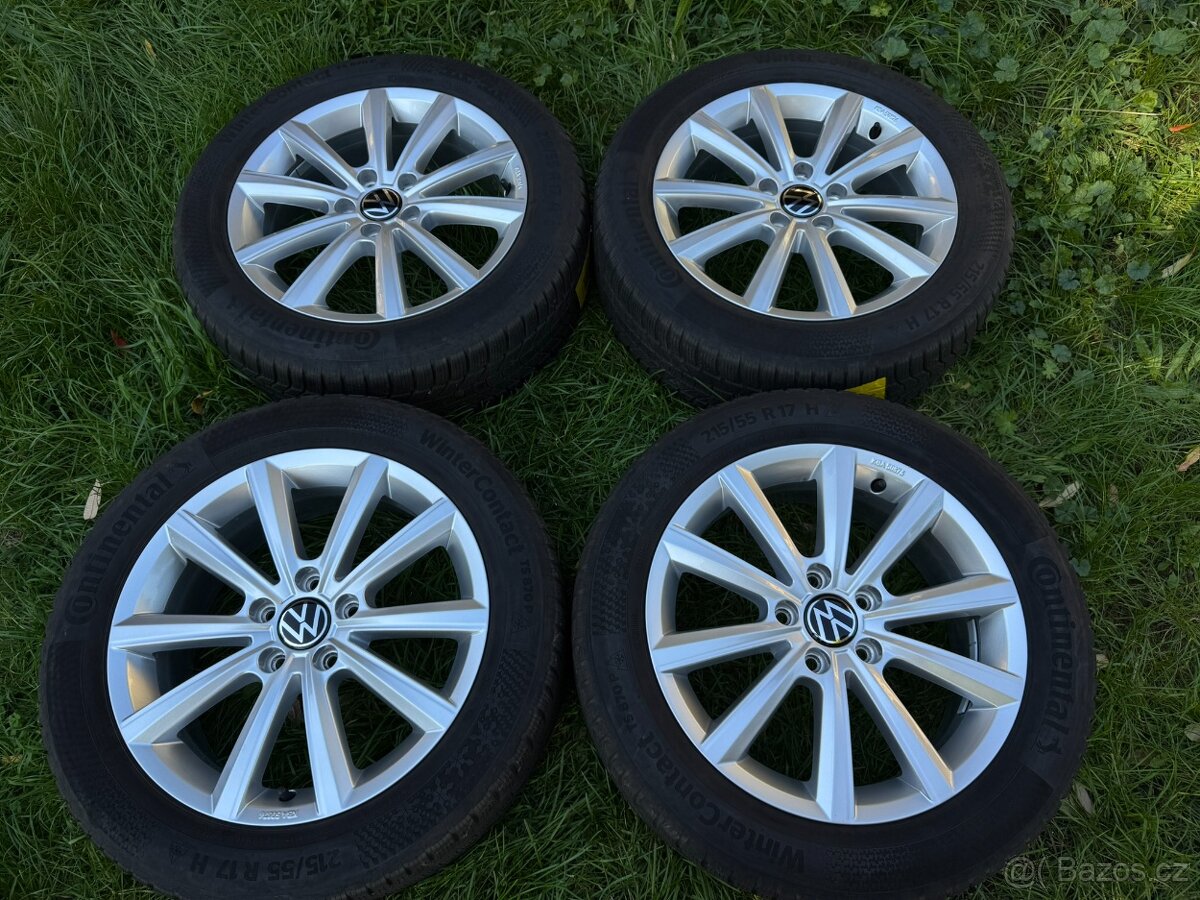 Originál alu kola VW Passat 5x112 R17 zimní