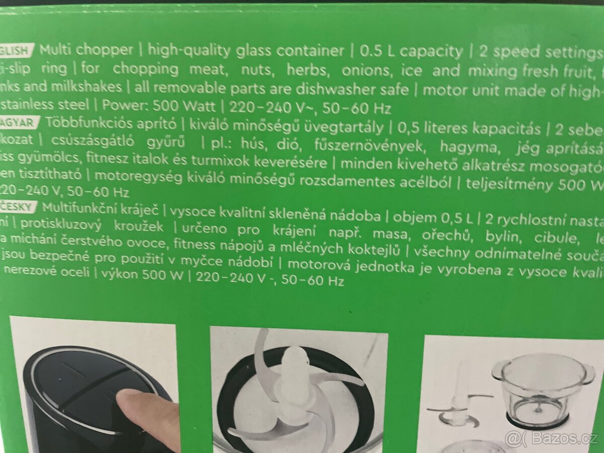 a Multi chopper sekaček na maso i orechy