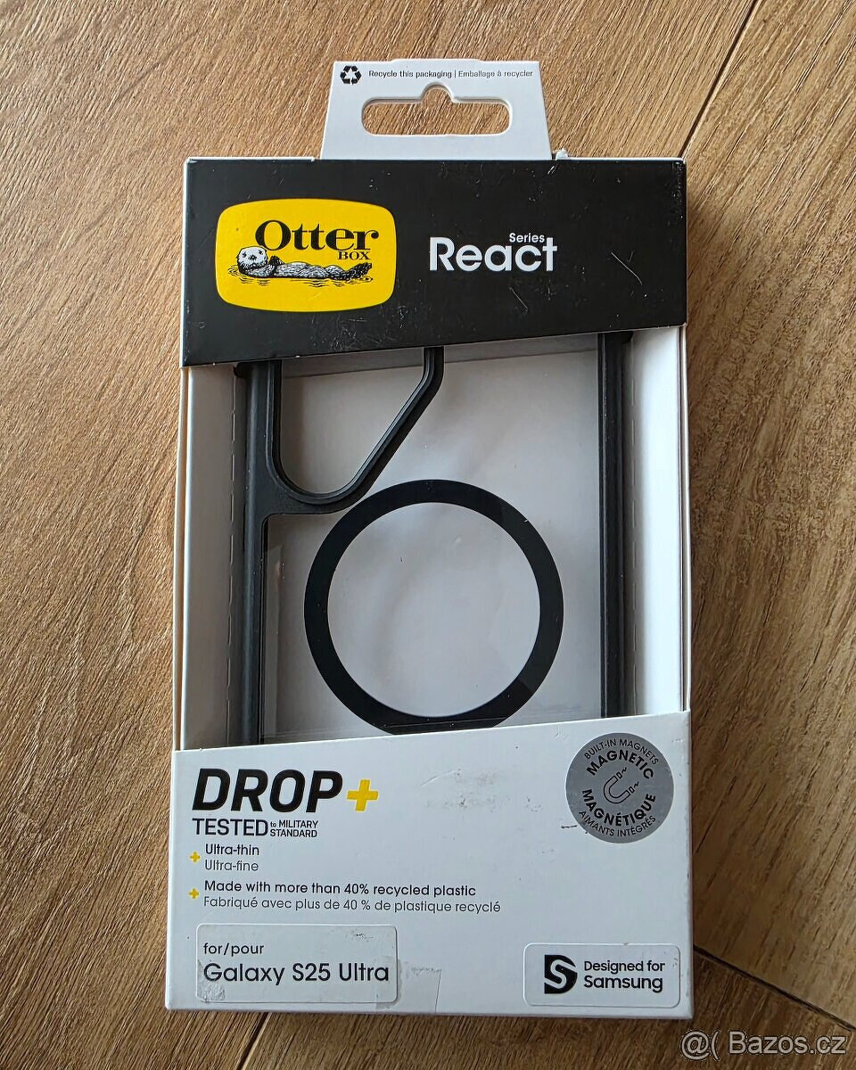 Samsung Galaxy s25 Ultra Small React Magnet Transparency