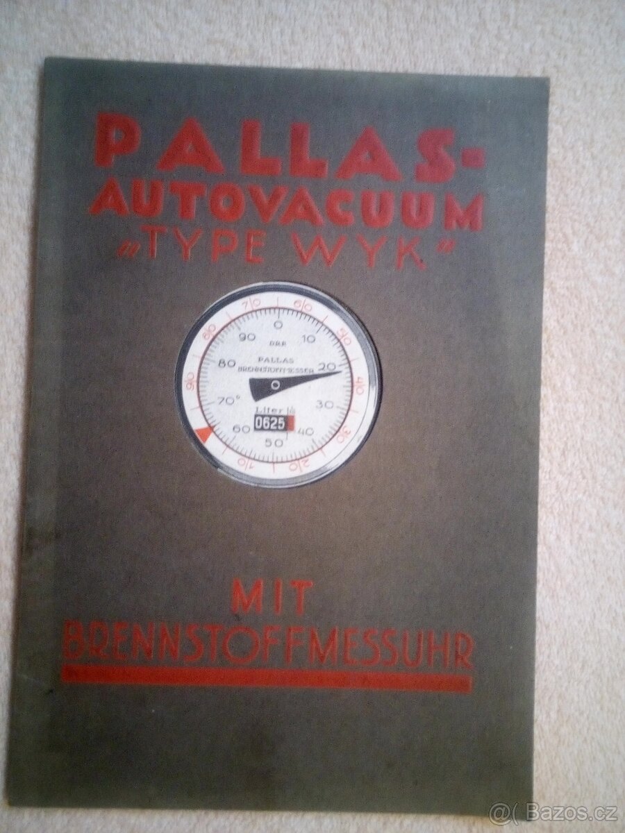 Pallas autovacuum-příručku z roku 1924 originál