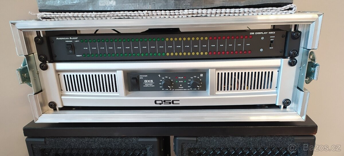 Nový zesilovač QSC GX5, RACK, DB DISPLAY MK II, NUMARK M2