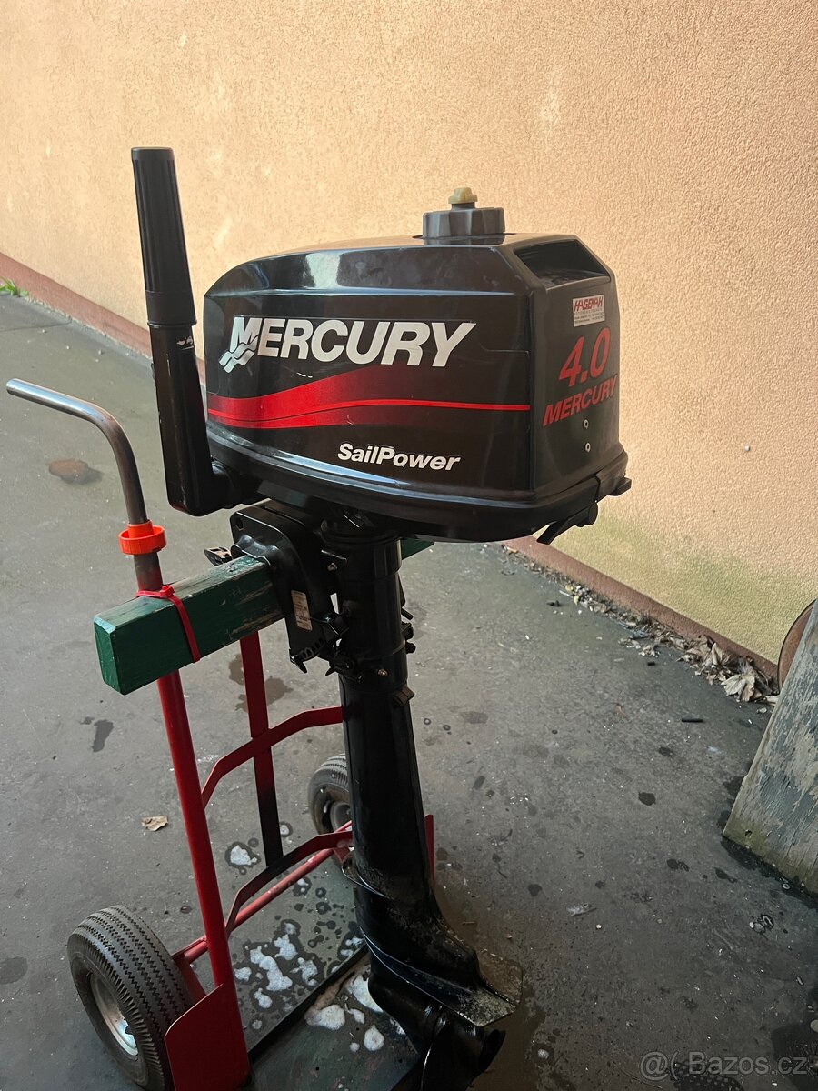 Lodni motor Mercury SailPower 4hp 2t dlouha noha 12v