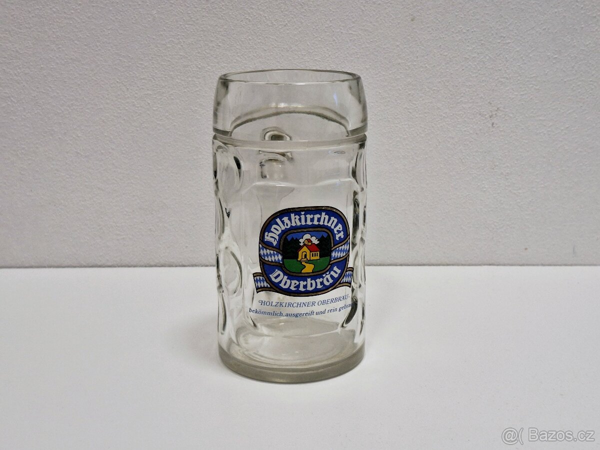 Pivní krýgl sklenice - Holzkirchner Oberbräu 0.5l