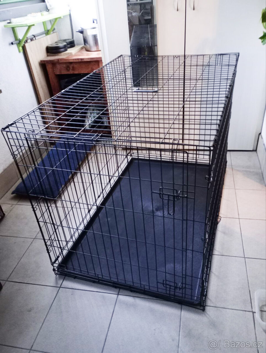 Skládácí klec XXL - 122 x 84 x 76 cm