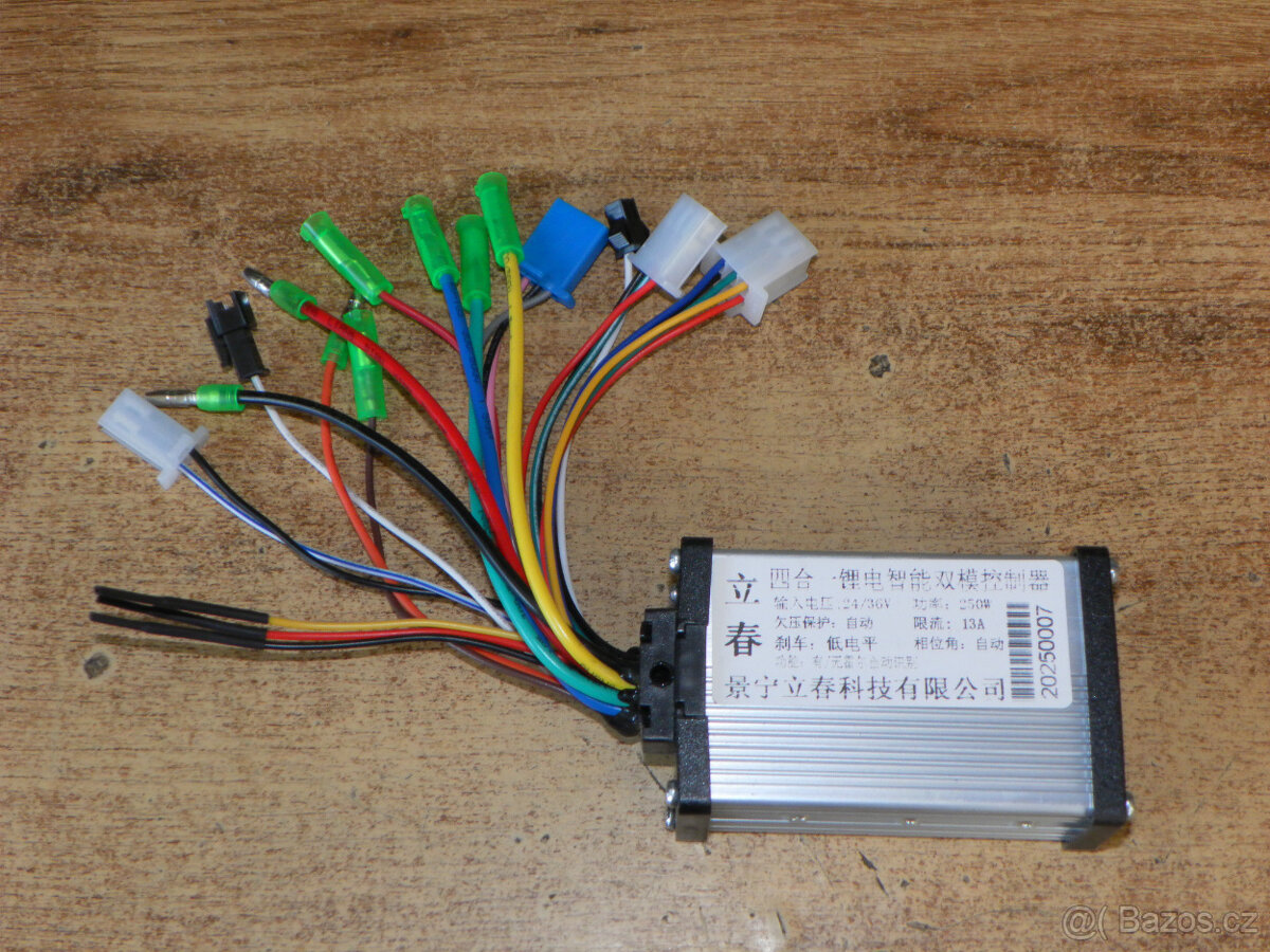 Univerzální řídící jednotka pro elektrokolo BLDC 24-36V