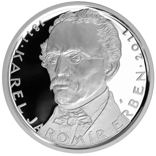 Pamětní stříbrná mince ČNB 2011 Karel Jaromír Erben PROOF