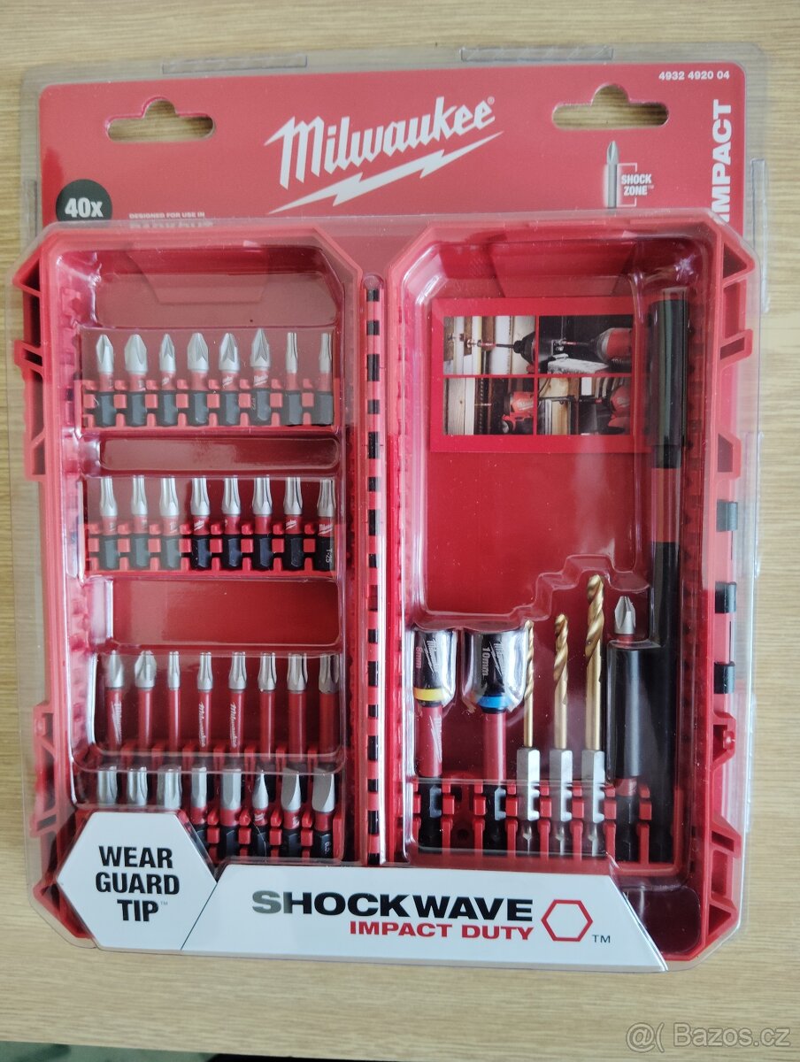 Milwaukee sada (bity, hlavice a vrtáky)