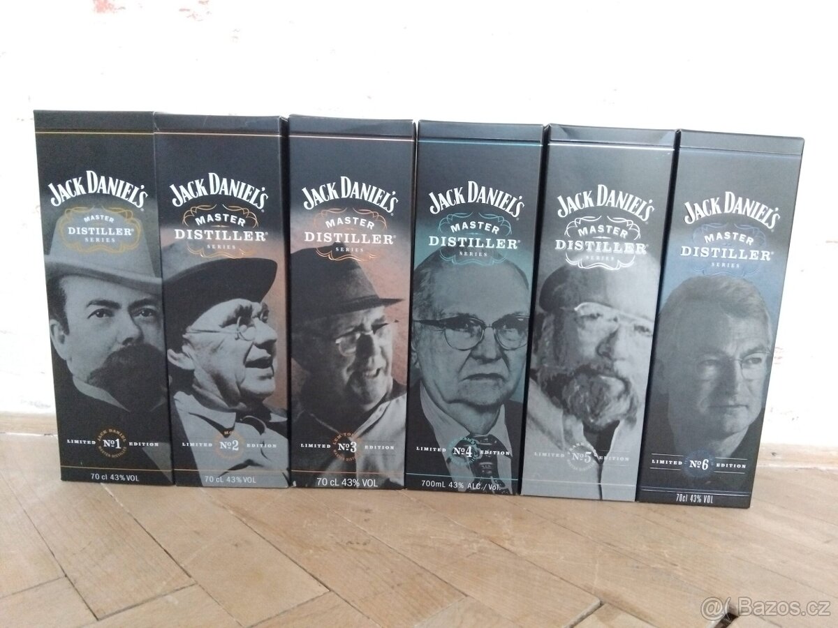 Jack Daniels Master Distiller No. 1-6 0,7l komplet série