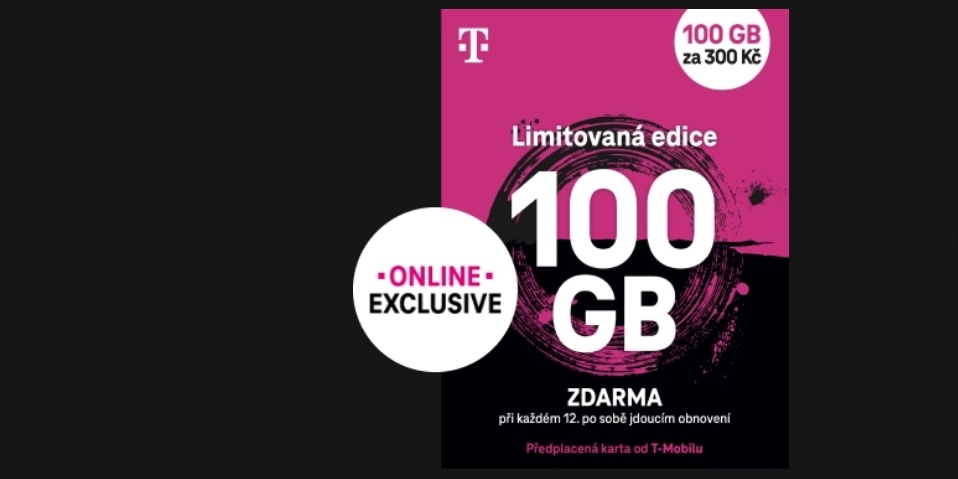 Datamanie 100Gb za 300,-Kč